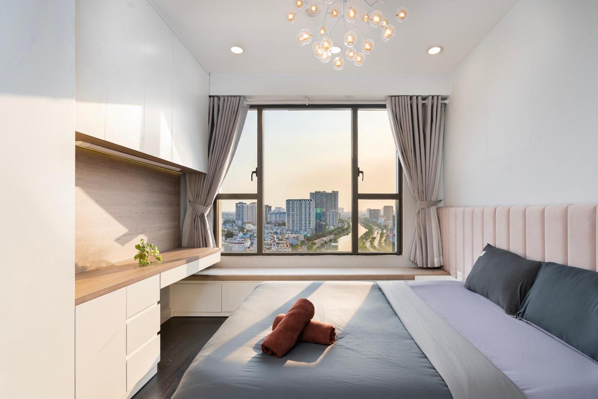 Double E Saigon Apartment In Rivergate Building Ho Chi Minh-staden Exteriör bild