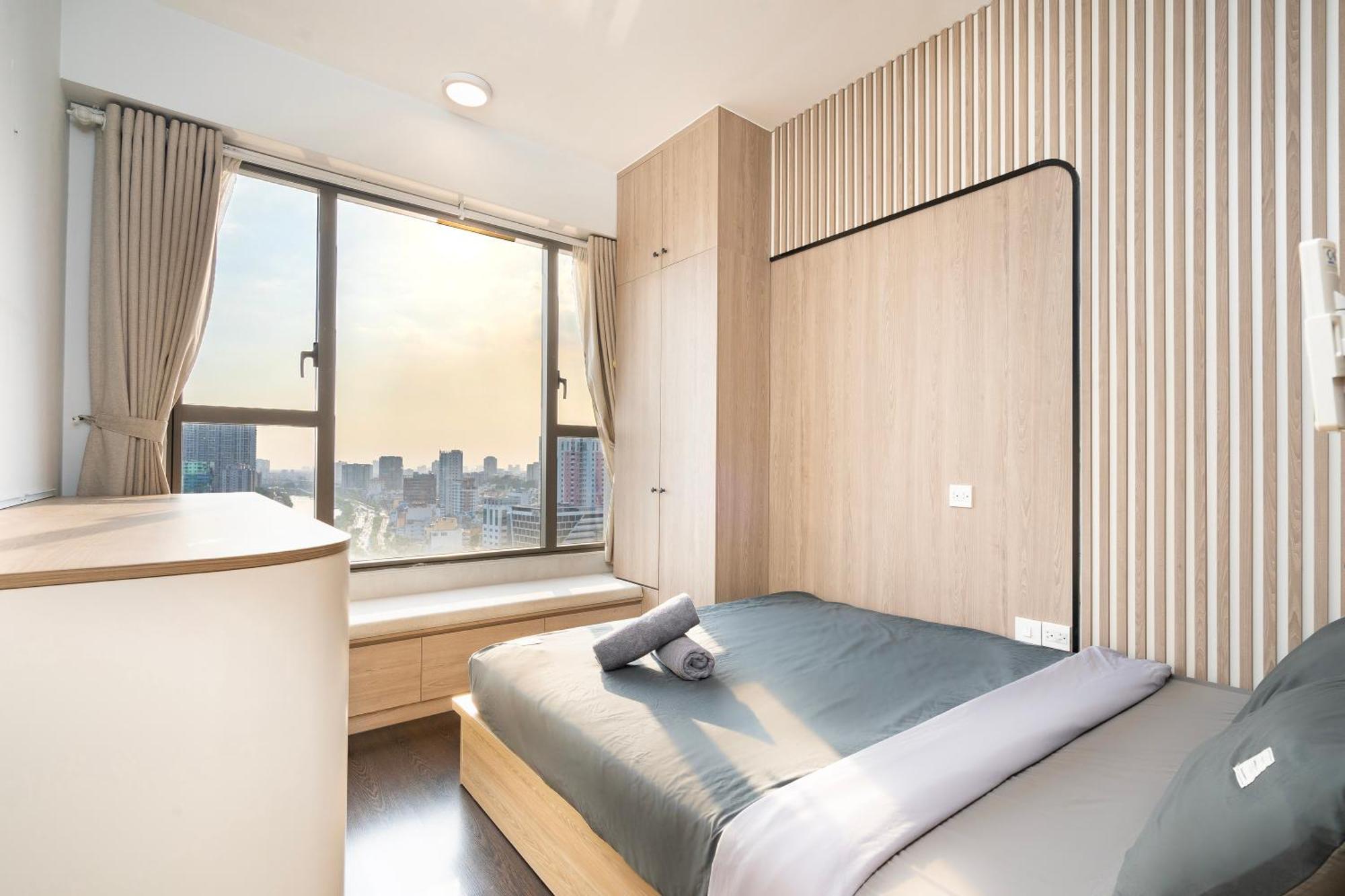 Double E Saigon Apartment In Rivergate Building Ho Chi Minh-staden Exteriör bild