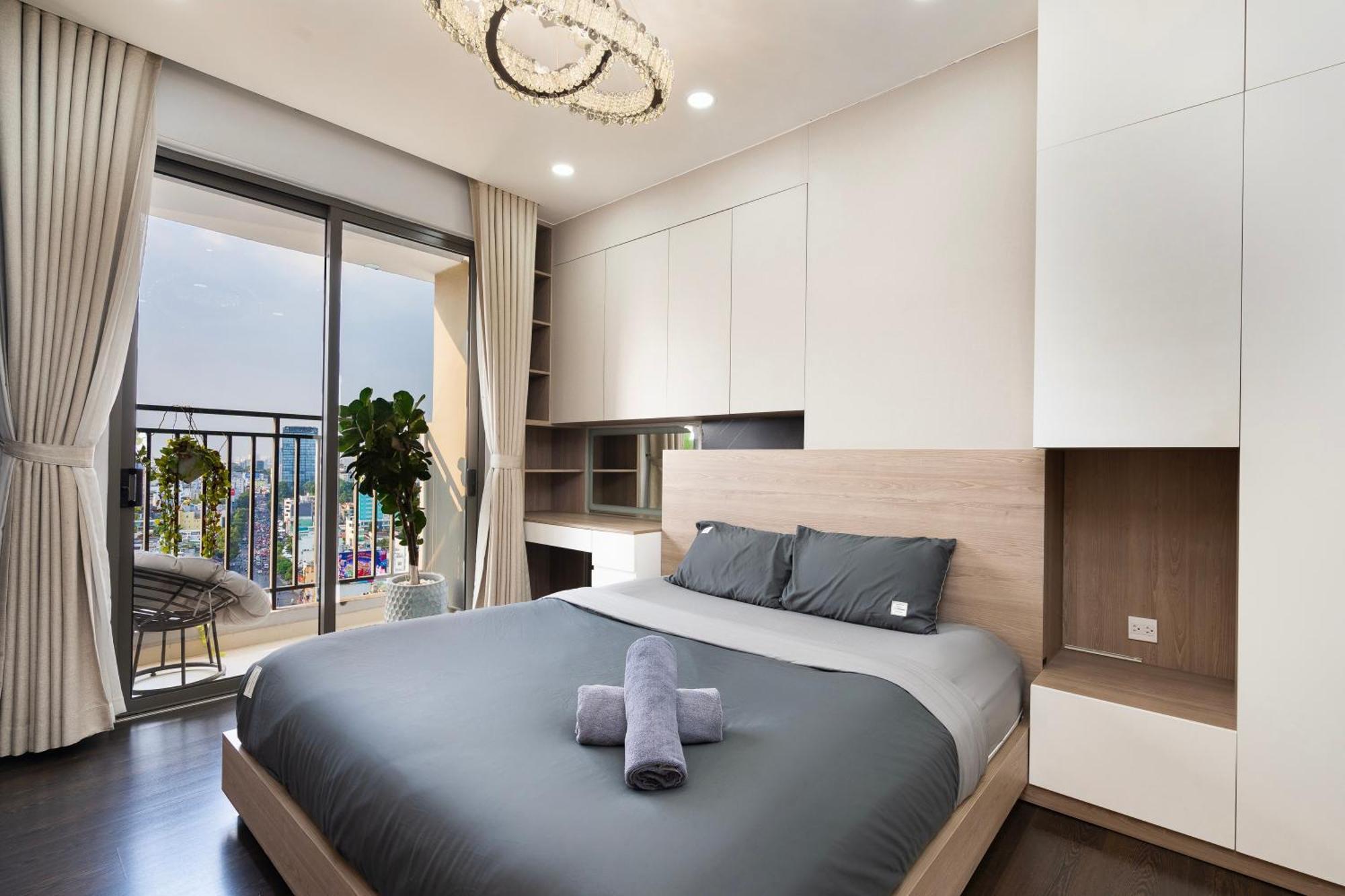 Double E Saigon Apartment In Rivergate Building Ho Chi Minh-staden Exteriör bild