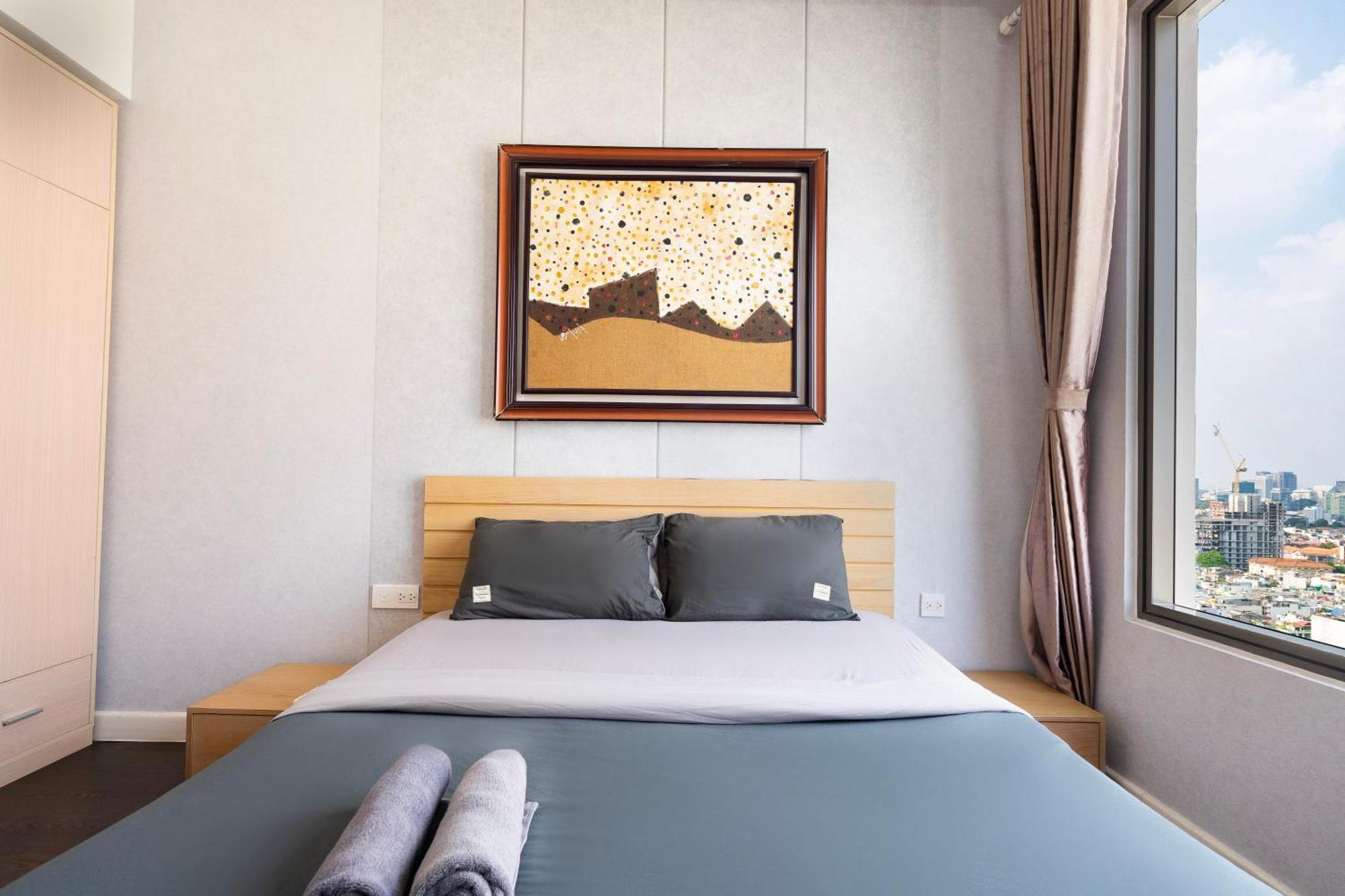 Double E Saigon Apartment In Rivergate Building Ho Chi Minh-staden Exteriör bild