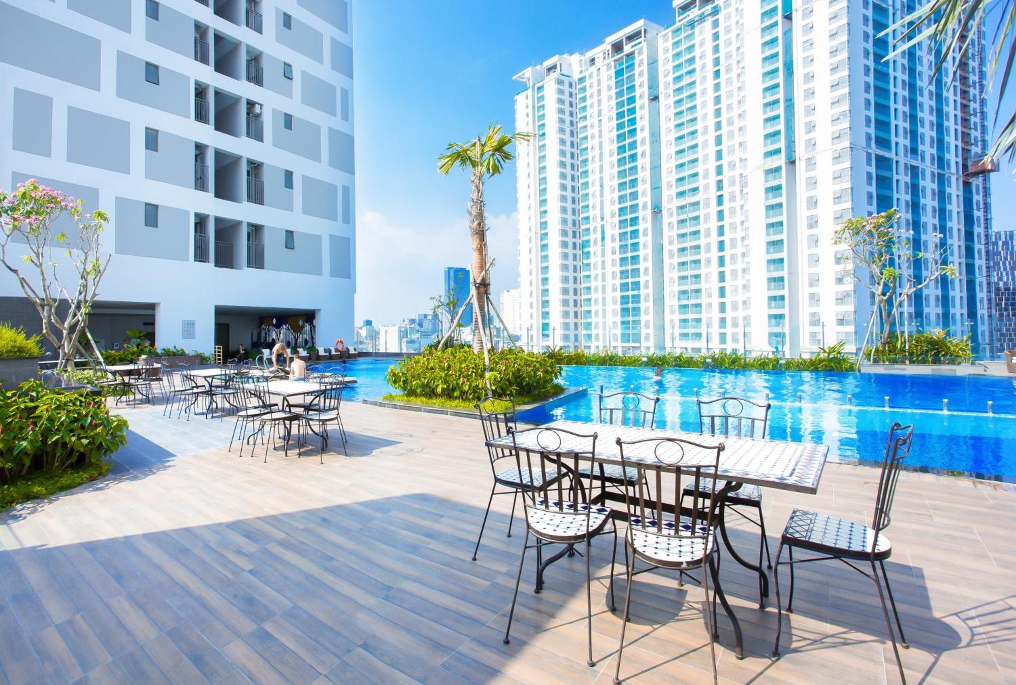 Double E Saigon Apartment In Rivergate Building Ho Chi Minh-staden Exteriör bild