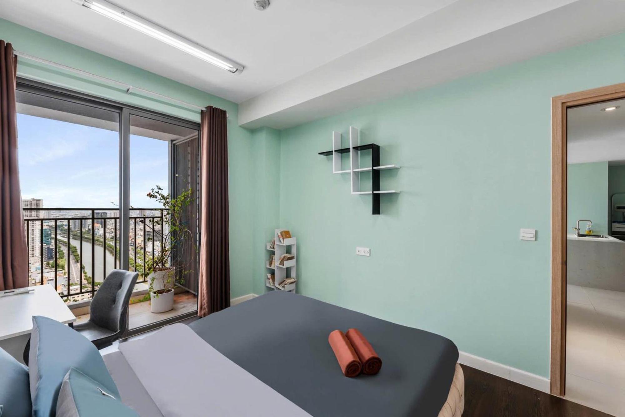 Double E Saigon Apartment In Rivergate Building Ho Chi Minh-staden Exteriör bild