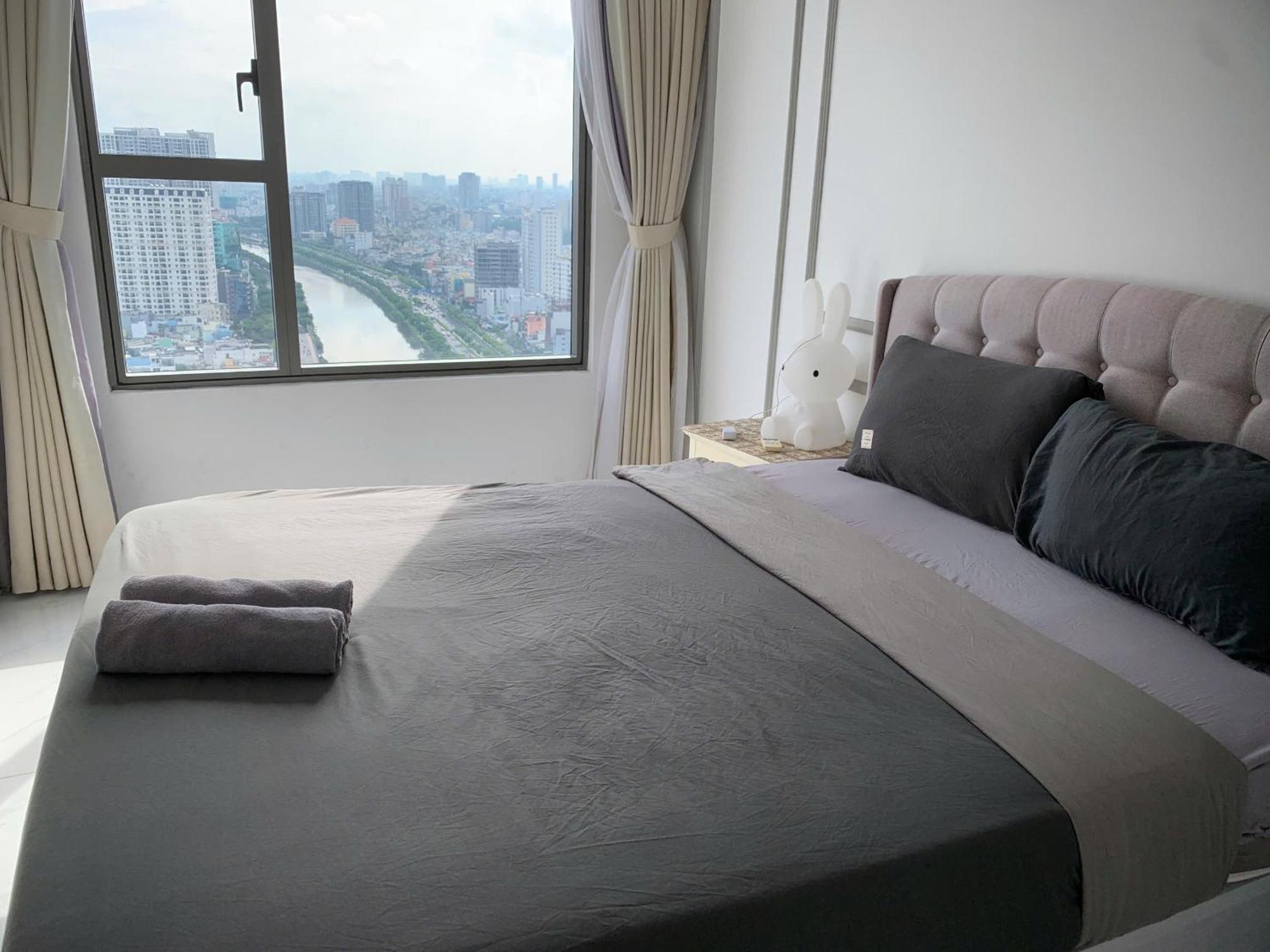 Double E Saigon Apartment In Rivergate Building Ho Chi Minh-staden Exteriör bild