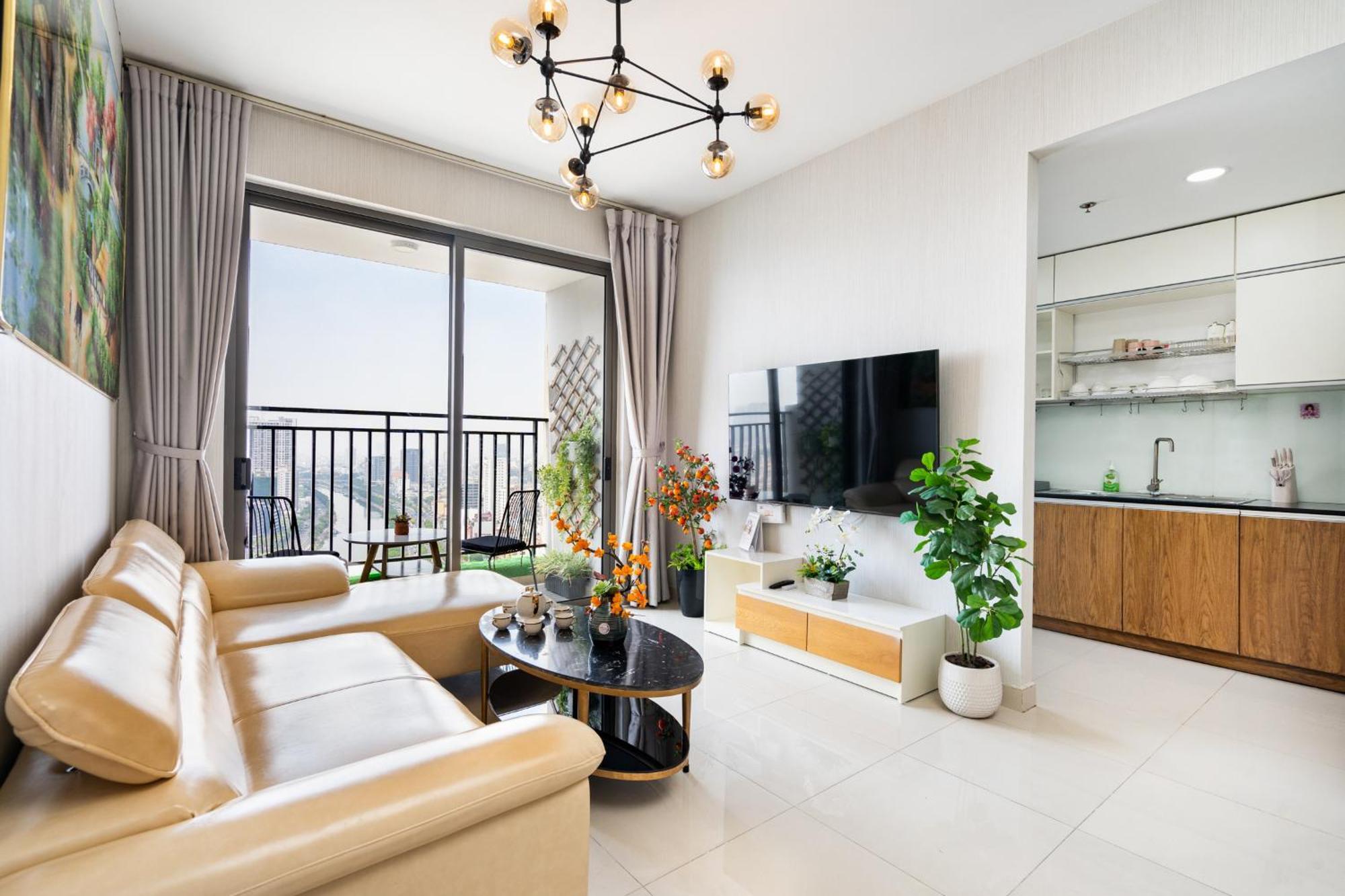 Double E Saigon Apartment In Rivergate Building Ho Chi Minh-staden Exteriör bild