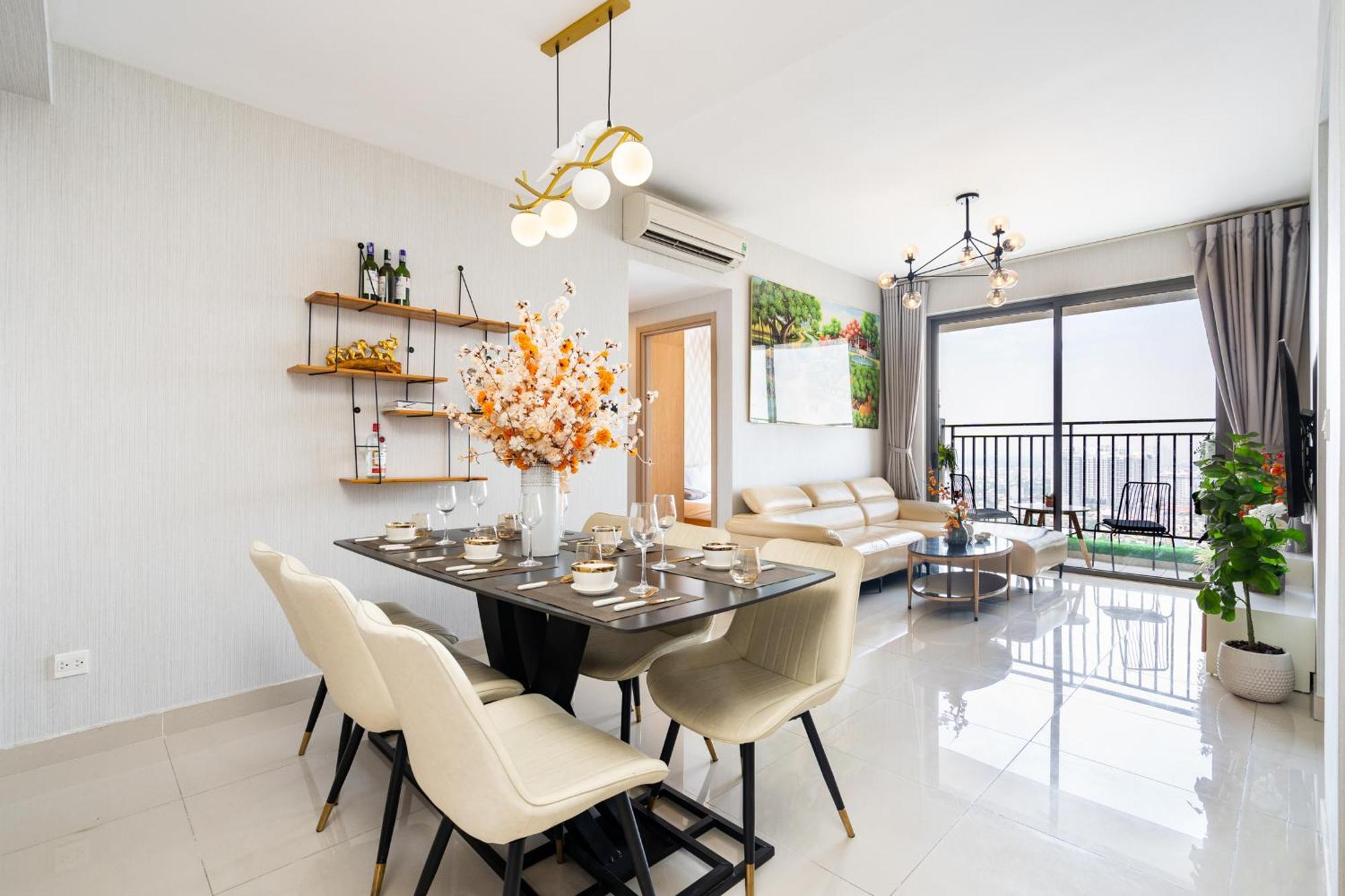 Double E Saigon Apartment In Rivergate Building Ho Chi Minh-staden Exteriör bild