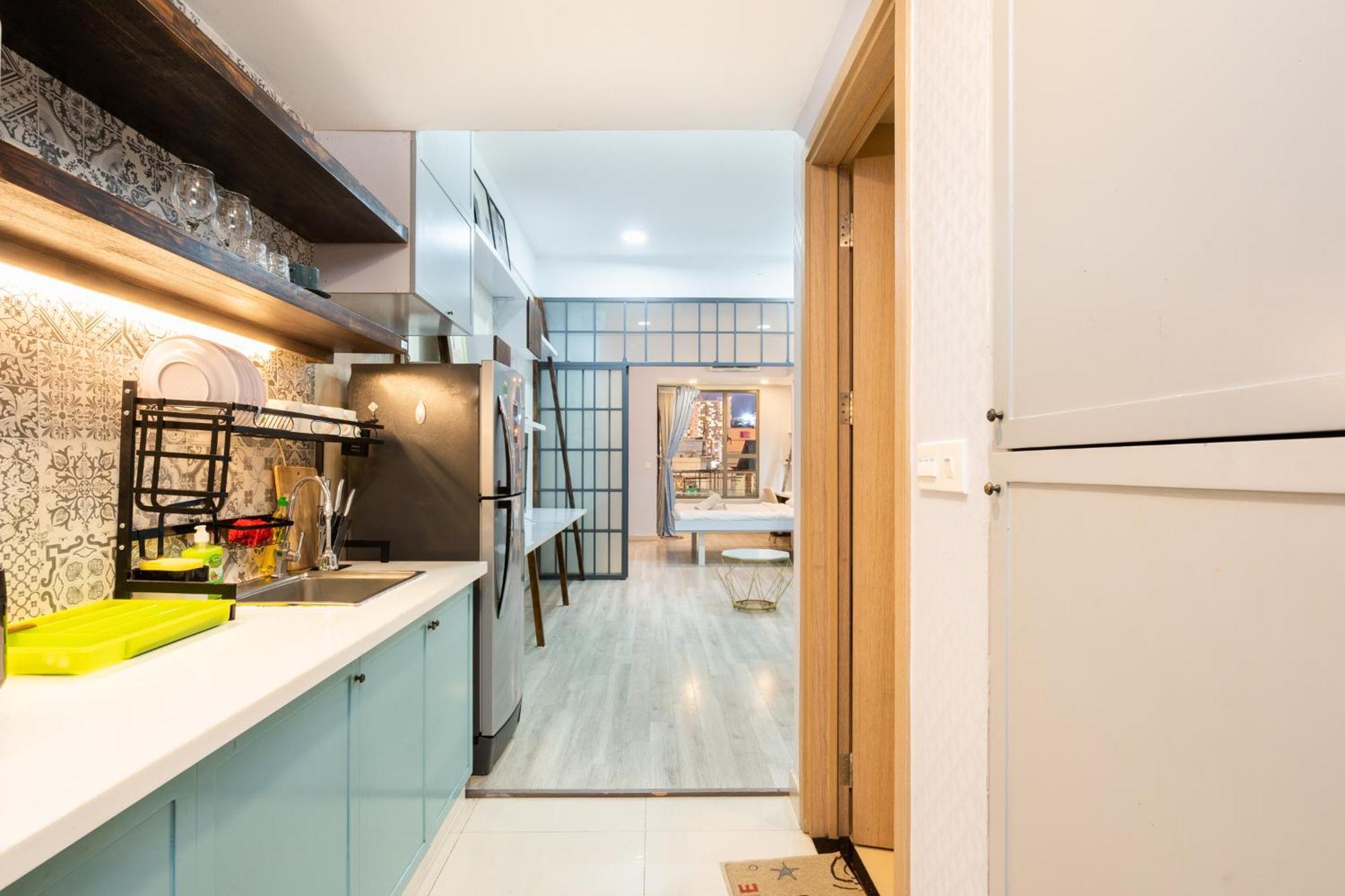 Double E Saigon Apartment In Rivergate Building Ho Chi Minh-staden Exteriör bild